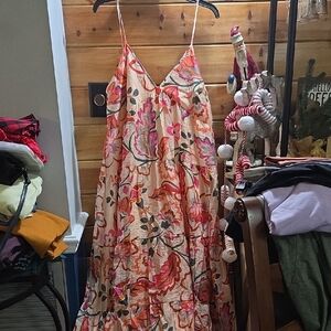 Vibrant Floral Maxi Dress